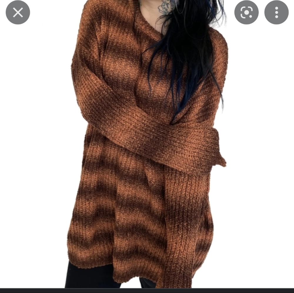 COPY - Foxblood Nightmare Tunic Sweater Pumpkin